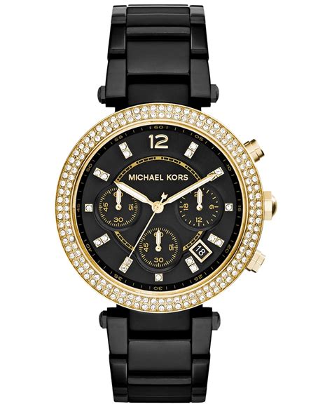 michael kors watches are built on what original|michael kors black watch ladies.